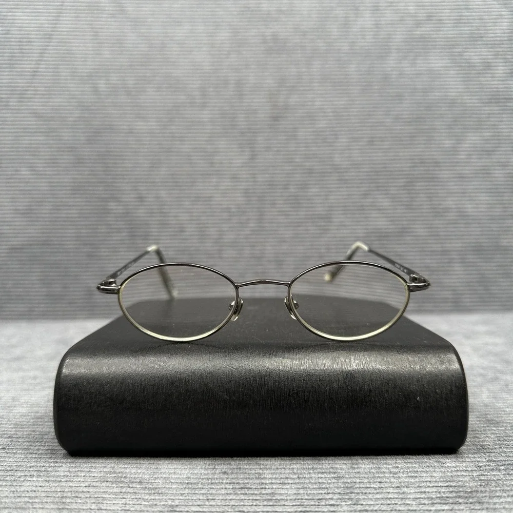 DKNY Durrell Oval Eyeglasses Y2K Metal Frames Japan KY53744 48-19-140 Vintage